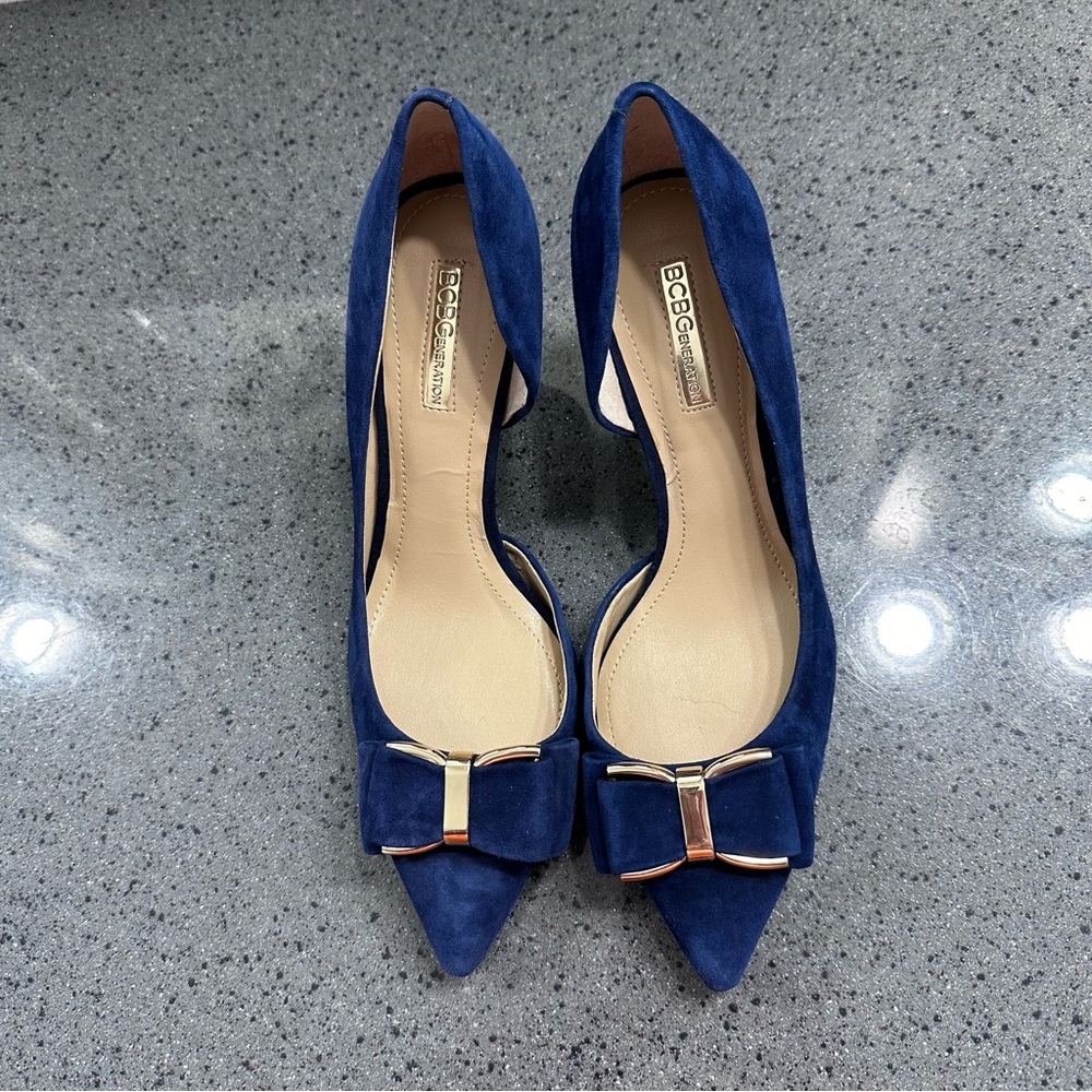 BCBGeneration blue heels, size 7m. Appears new.